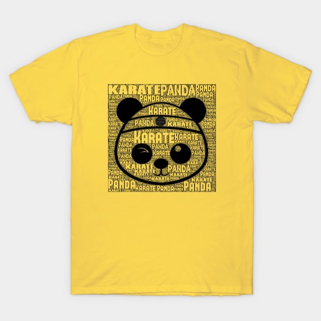 Karate Panda created out of type T-Shirt by Karate Panda